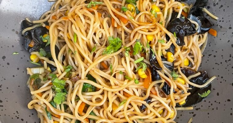 Asijské nudle se zeleninou