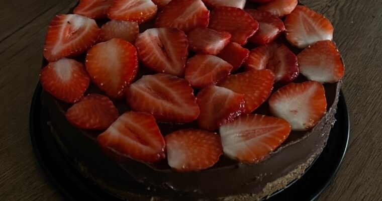 Nepečený čokoládový dort