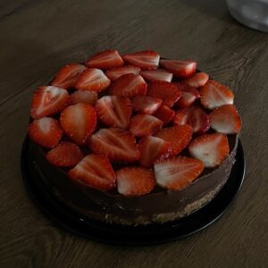 Nepečený čokoládový dort